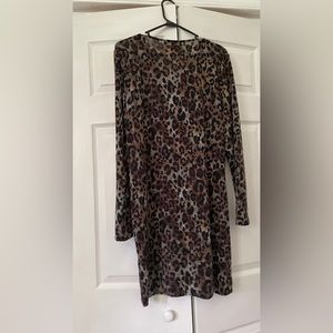 Michael Kors dress, animal print, long sleeve